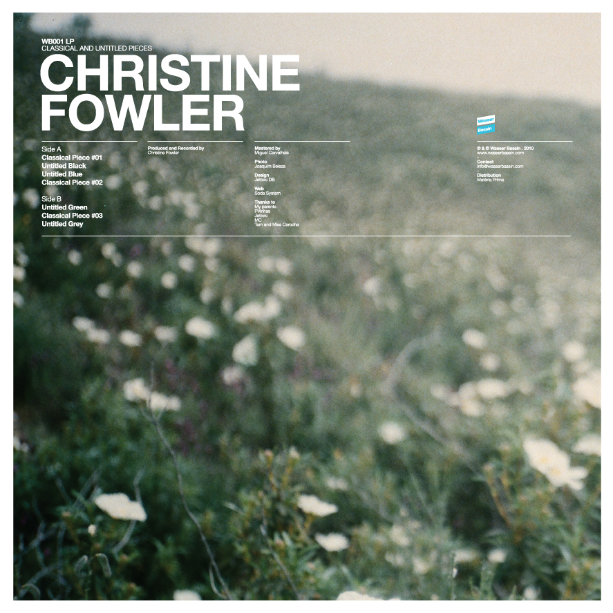 Christine Fowler - Classical And Untitled Pieces - Vol.1 - LP - Image 2