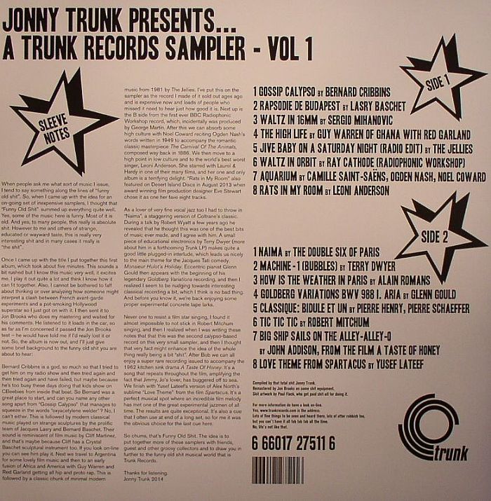 Funny Old Shit - A Trunk Records Sampler Volume 1 - LP - Image 2