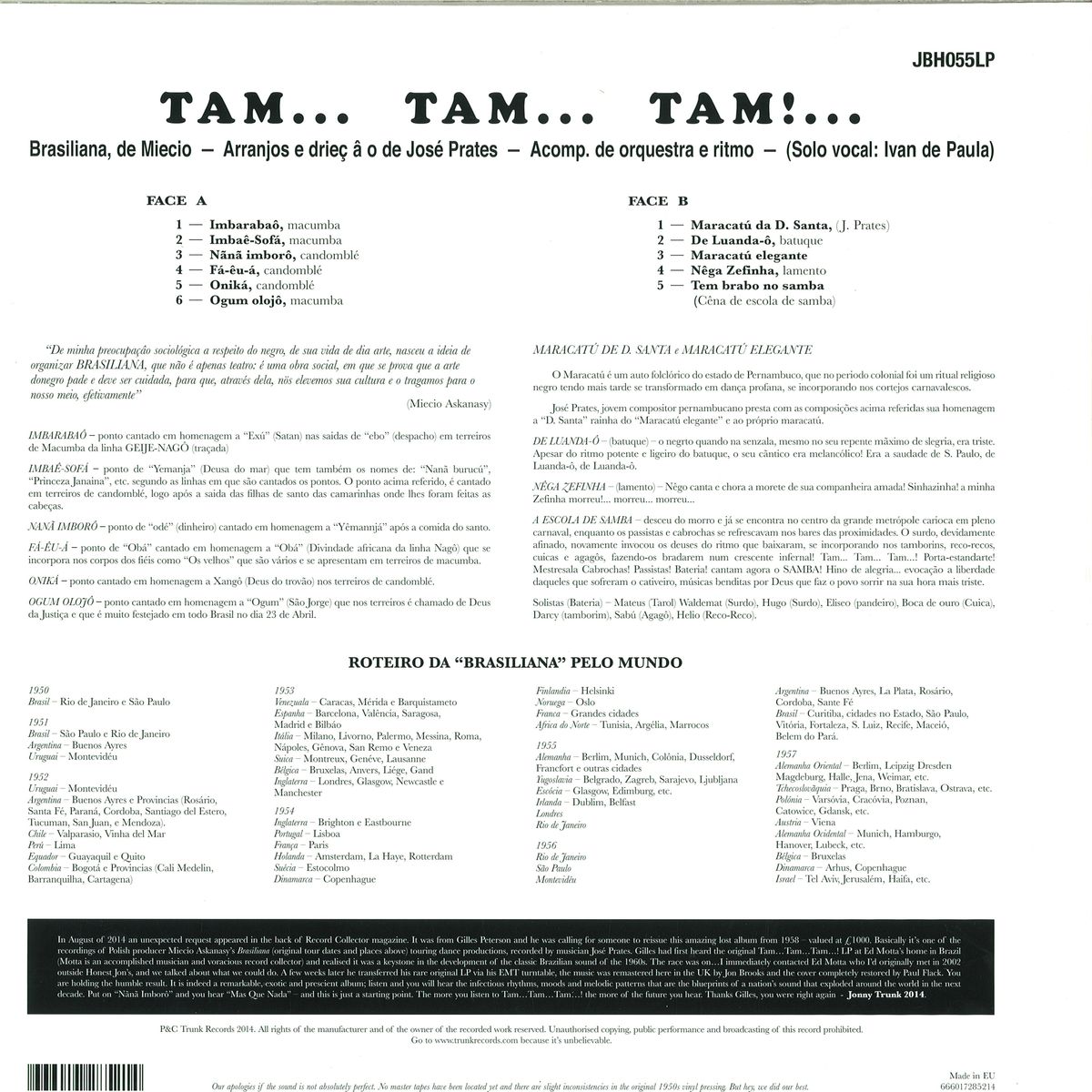 José Prates - Tam... Tam... Tam...! - CD - Image 2