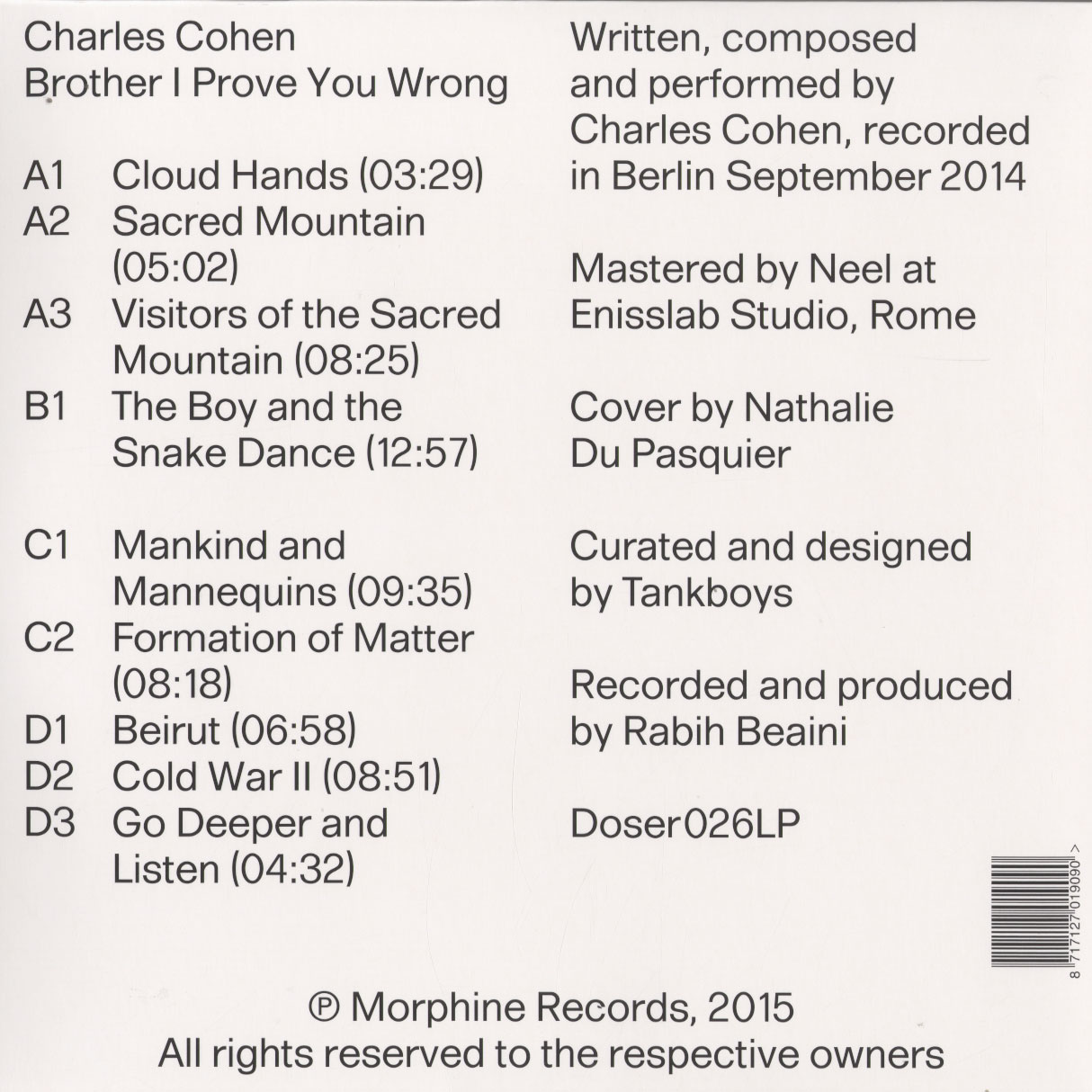 Charles Cohen - Brother I Prove You Wrong - 2LP - Image 2