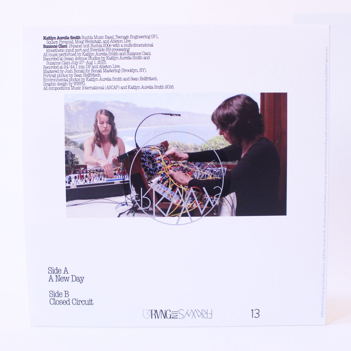 Kaitlyn Aurelia Smith & Suzanne Ciani - FRKWYS Vol.13: Sunergy - LP - Image 2