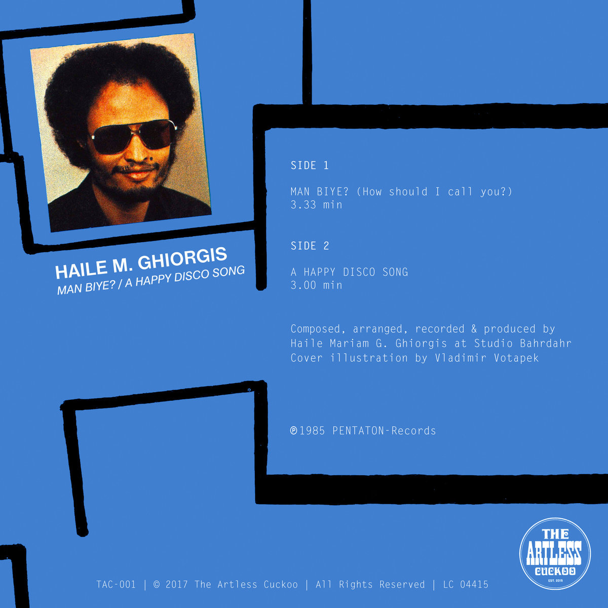 Haile M. Ghiorgis - Man Biye? / Happy Disco Song - 7" - Image 2