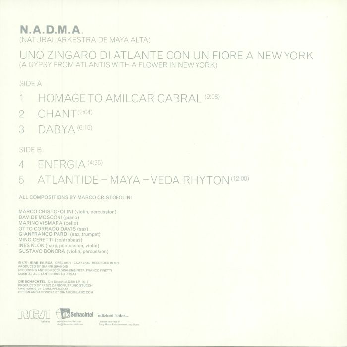N.A.D.M.A. - Uno Zingaro Di Atlante Con Un Fiore A New York - LP - Image 2