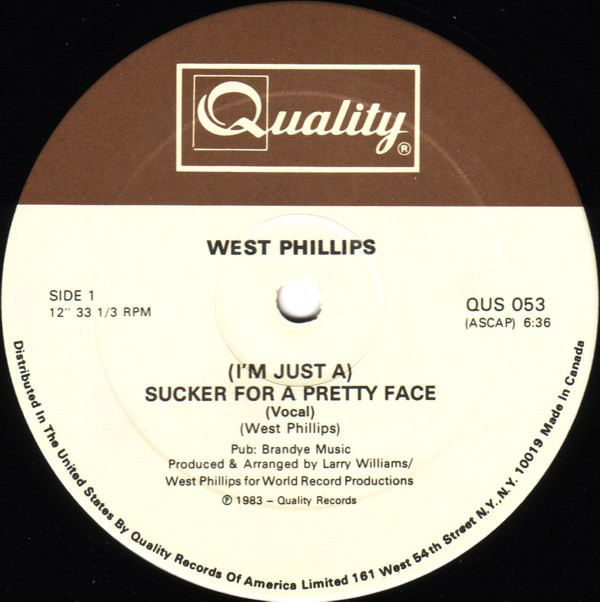 West Phillips - (I'm Just A) Sucker For A Pretty Face - 12" - Image 2