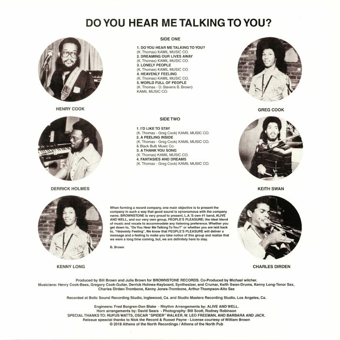 People's Pleasure With Alive and Well - Do You Hear Me Talking To You? - LP - Image 2