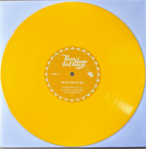 Dave Mathmos - Too Slow To Disco Edit 03 - 10" (Coloured) - Image 2
