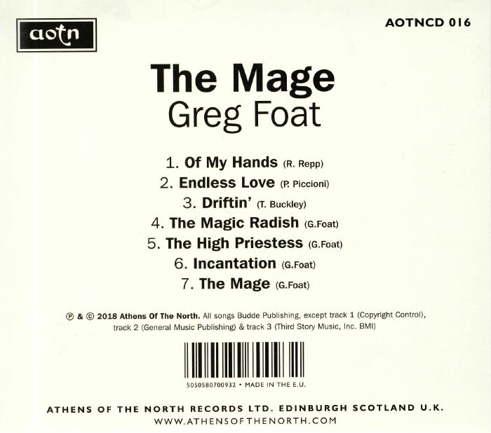 Greg Foat - The Mage - CD - Image 2