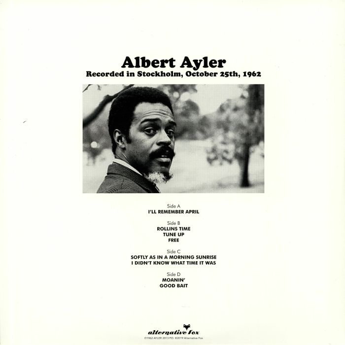 Albert Ayler - Recorded in Stockholm, October 25th, 1962 - LP - Image 2