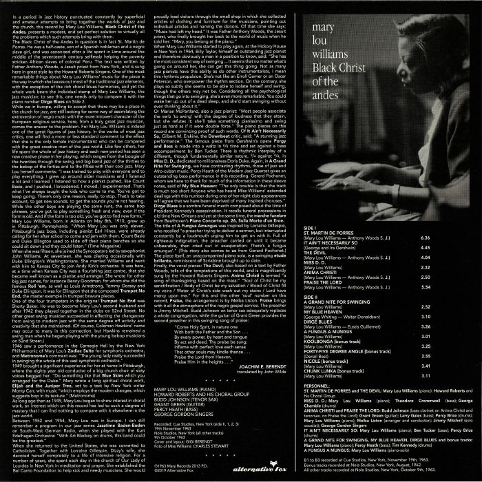 Mary Lou Williams - Black Christ Of The Andes - LP - Image 2