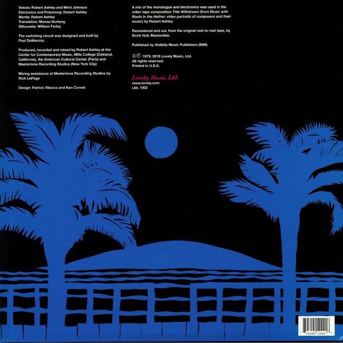 Robert Ashley - Automatic Writing - LP - Image 2