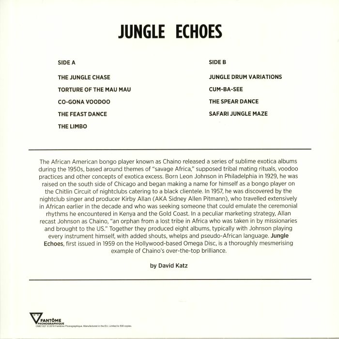 Chaino And His African Percussion Safari - Jungle Echoes - LP - Image 2