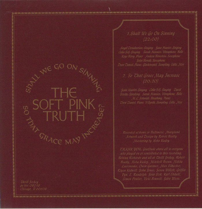Soft Pink Truth - Shall We Go On Sinning So That Grace May Increase? - CD - Image 2