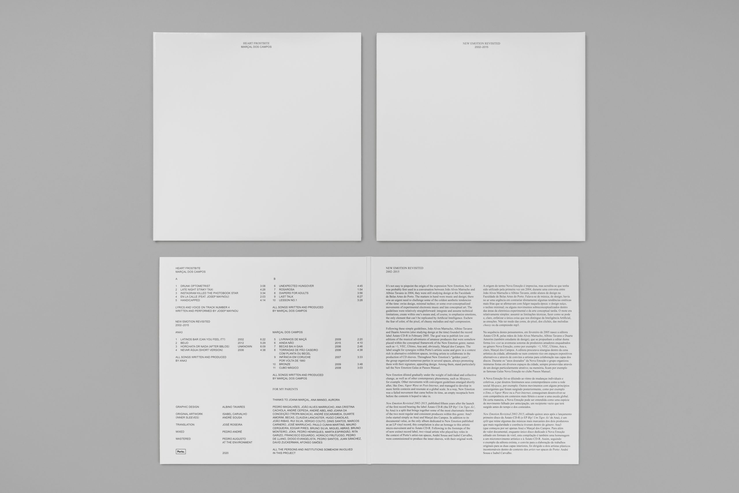 Marçal Dos Campos/Ana3 & Marçal Dos Campos - Heart Frostbite/New Emotion Revisited 2002-2015 - 2LP (Gatefold) - Image 2