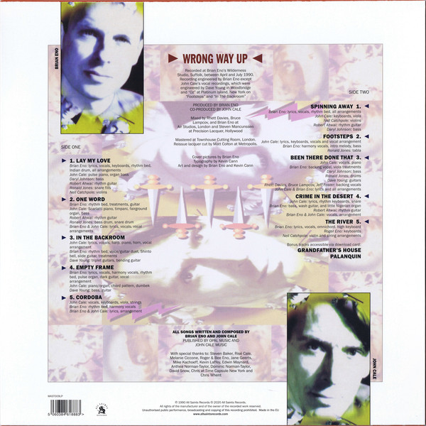 Eno/Cale - Wrong Way Up - LP - Image 2