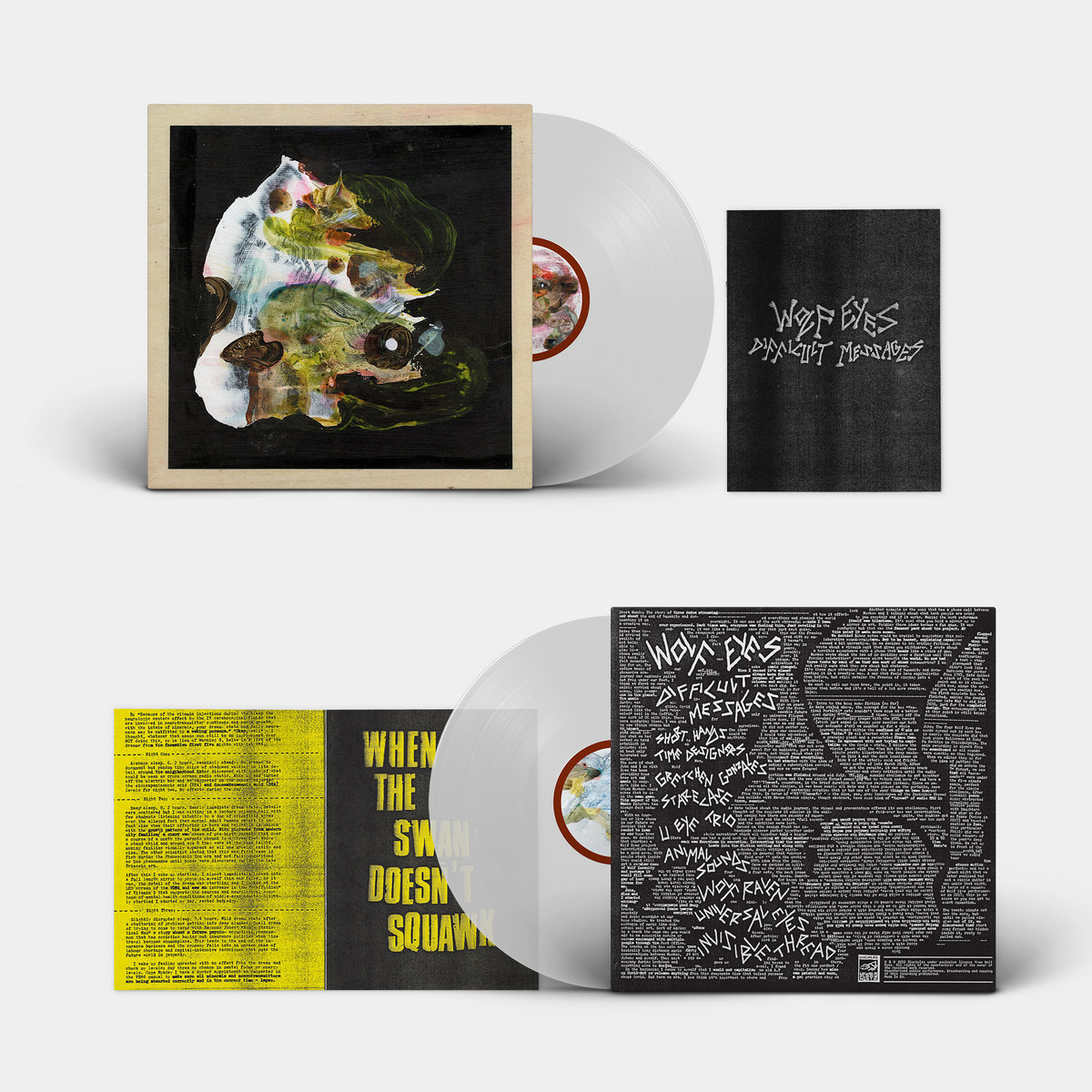 Wolf Eyes - Difficult Messages - LP (Clear) - Image 2