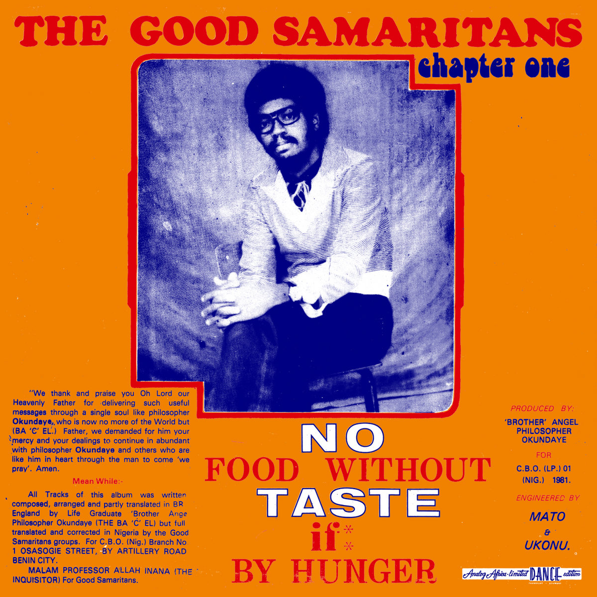 The Good Samaritans - No Food Without Taste If By Hunger - LP (Coloured)
