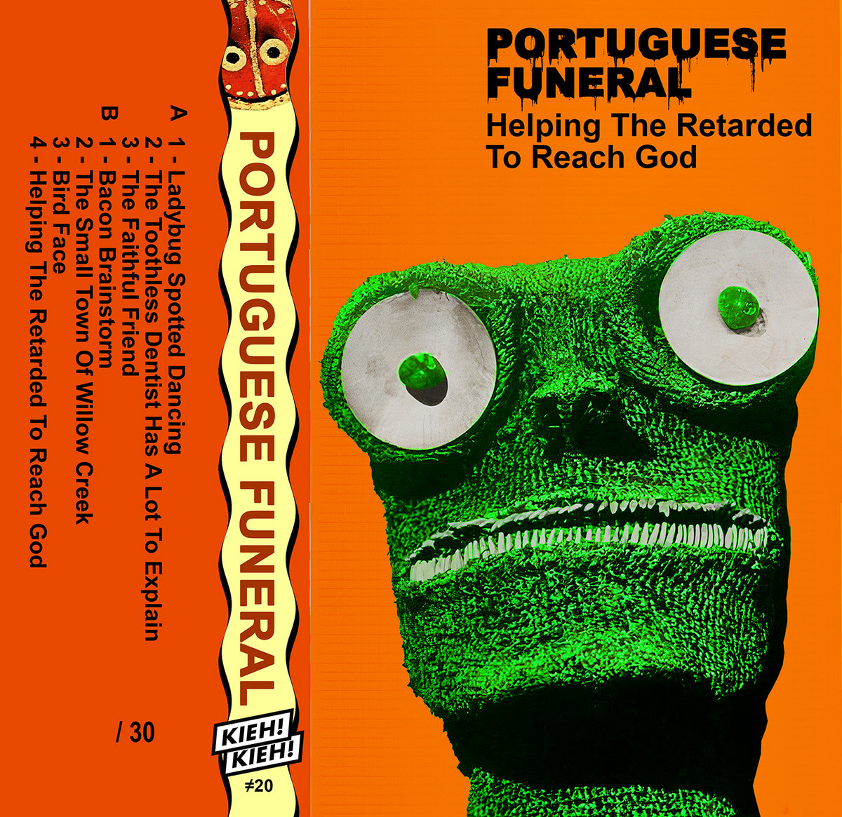 Portuguese Funeral - Helping The Retarded To Reach God - K7+Artwork