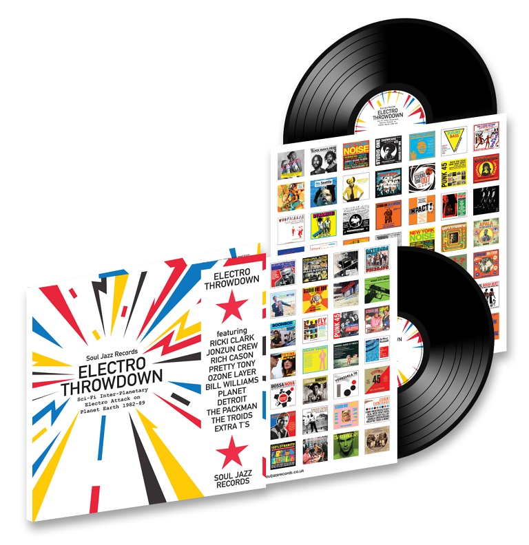 V/A - Electro Throwdown: Sci-Fi Inter-Planetary Electro Attack On Planet Earth 1982-89 - 2LP - Image 2
