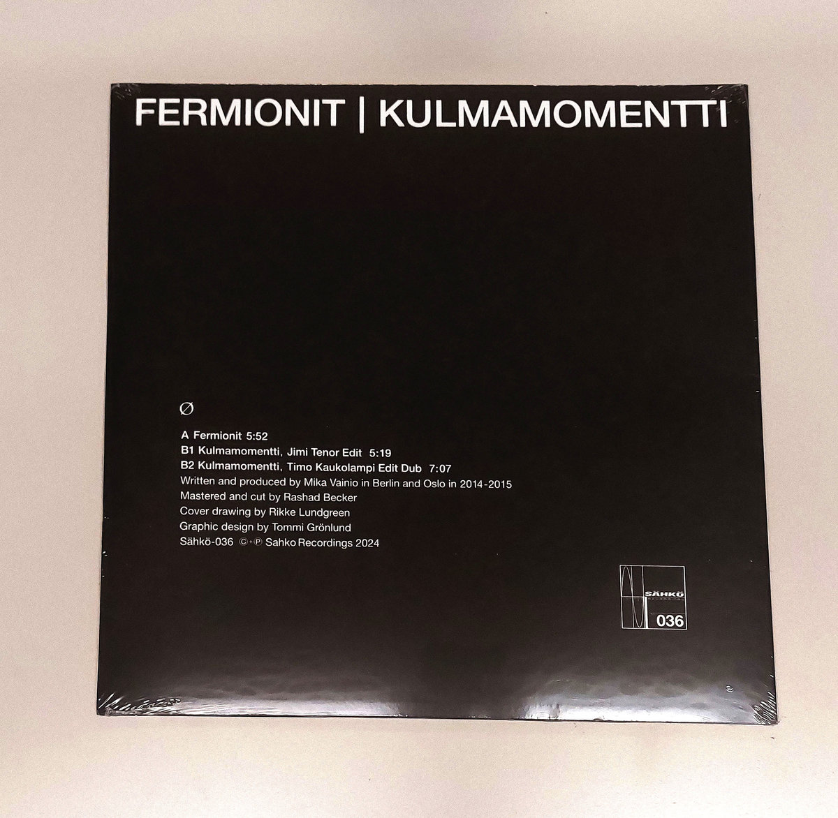 Ø (Mika Vainio) - Fermionit | Kulmamomentti - 12" - Image 2