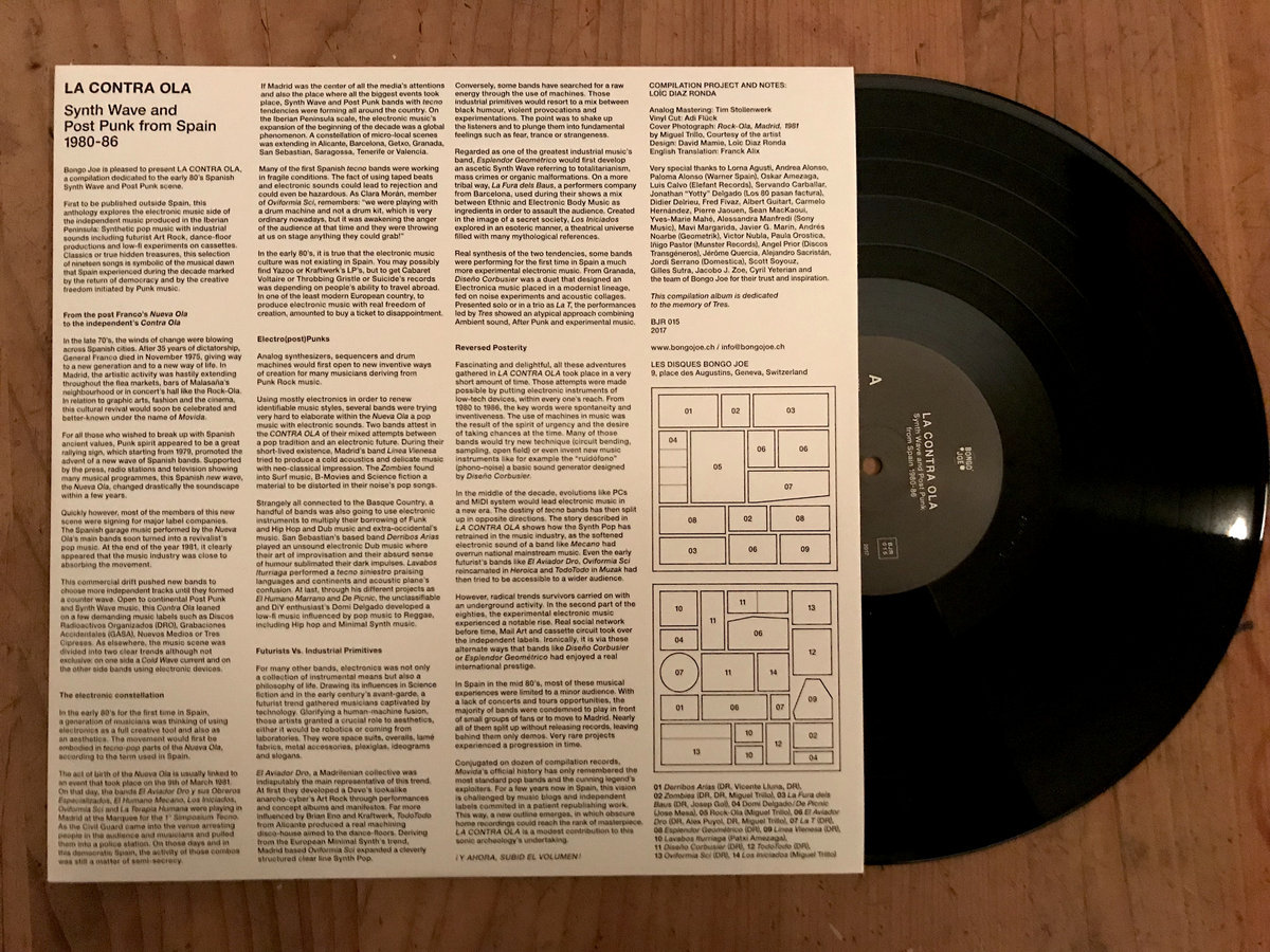 V/A - La Contra Ola: Synth Wave & Post Punk from Spain 1980-86 - 2LP - Image 3